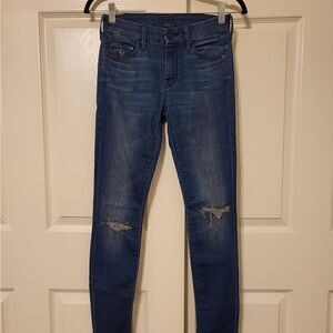 Mother "the looker" factory distressed jeans